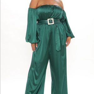 GORGEOUS SATIN JUMPSUIT 💚🤩